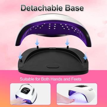 LKE lámpara UV, diseño blanco B-White para estética de clínica o hogar.