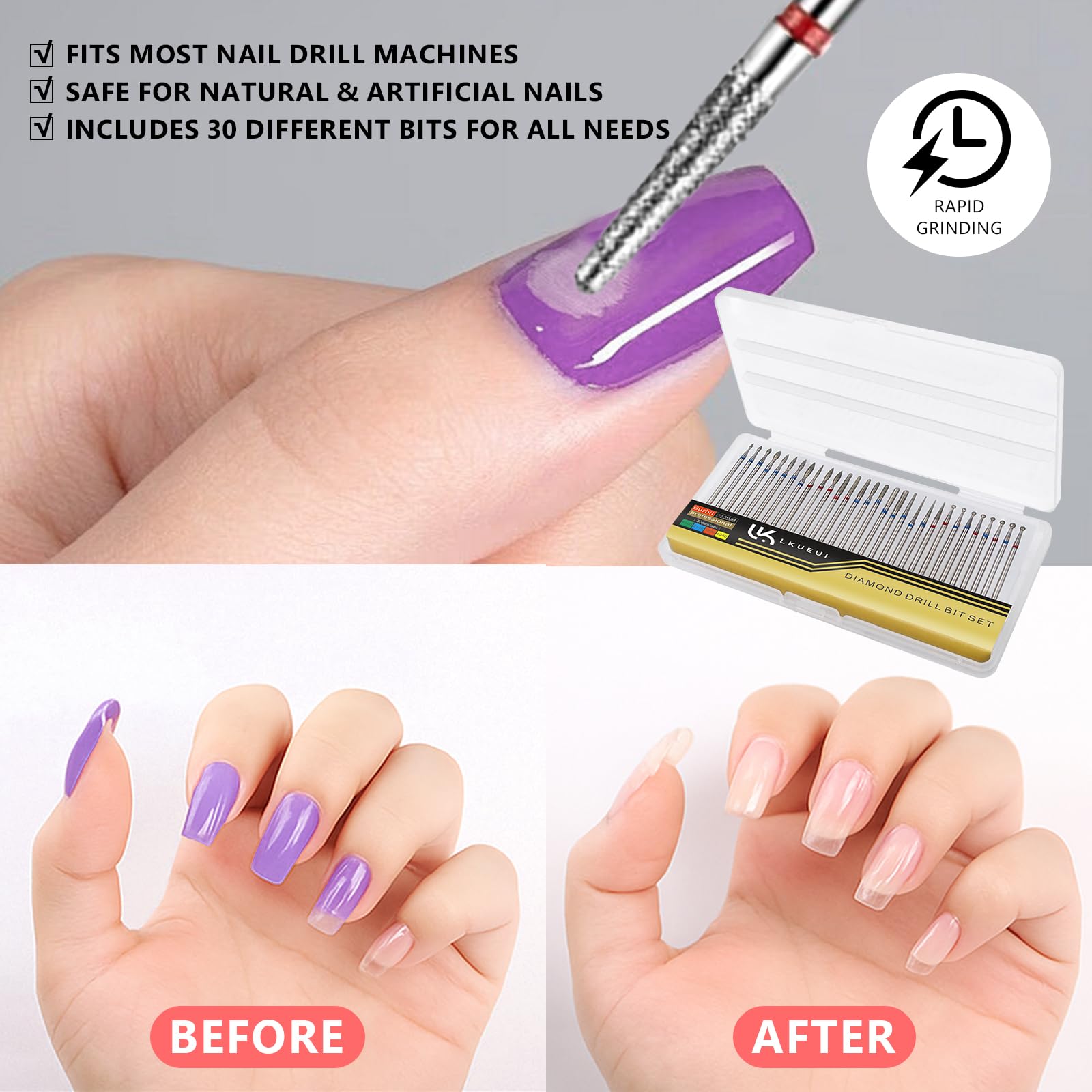 Kit LKueui para uñas profesionales, ideal para retoques