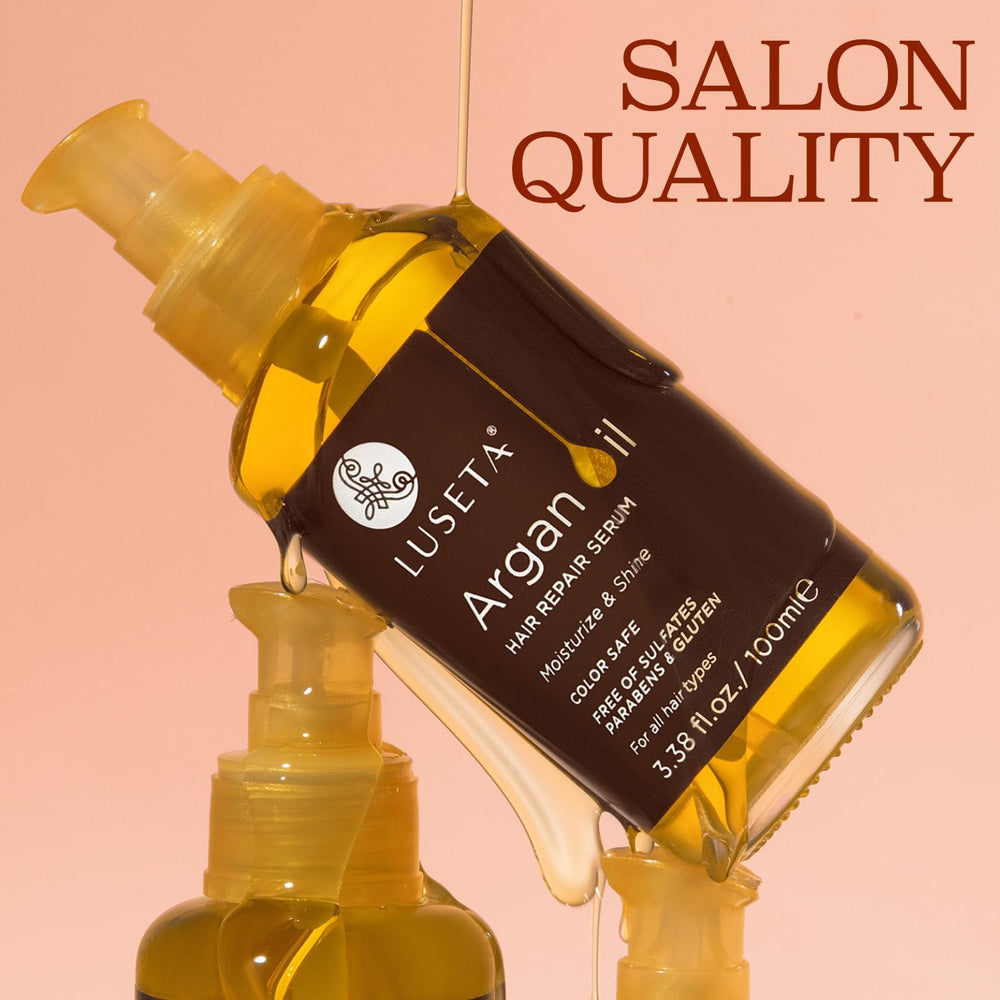 L LUSETA serum de argán para reparación de daño y cabello saludable