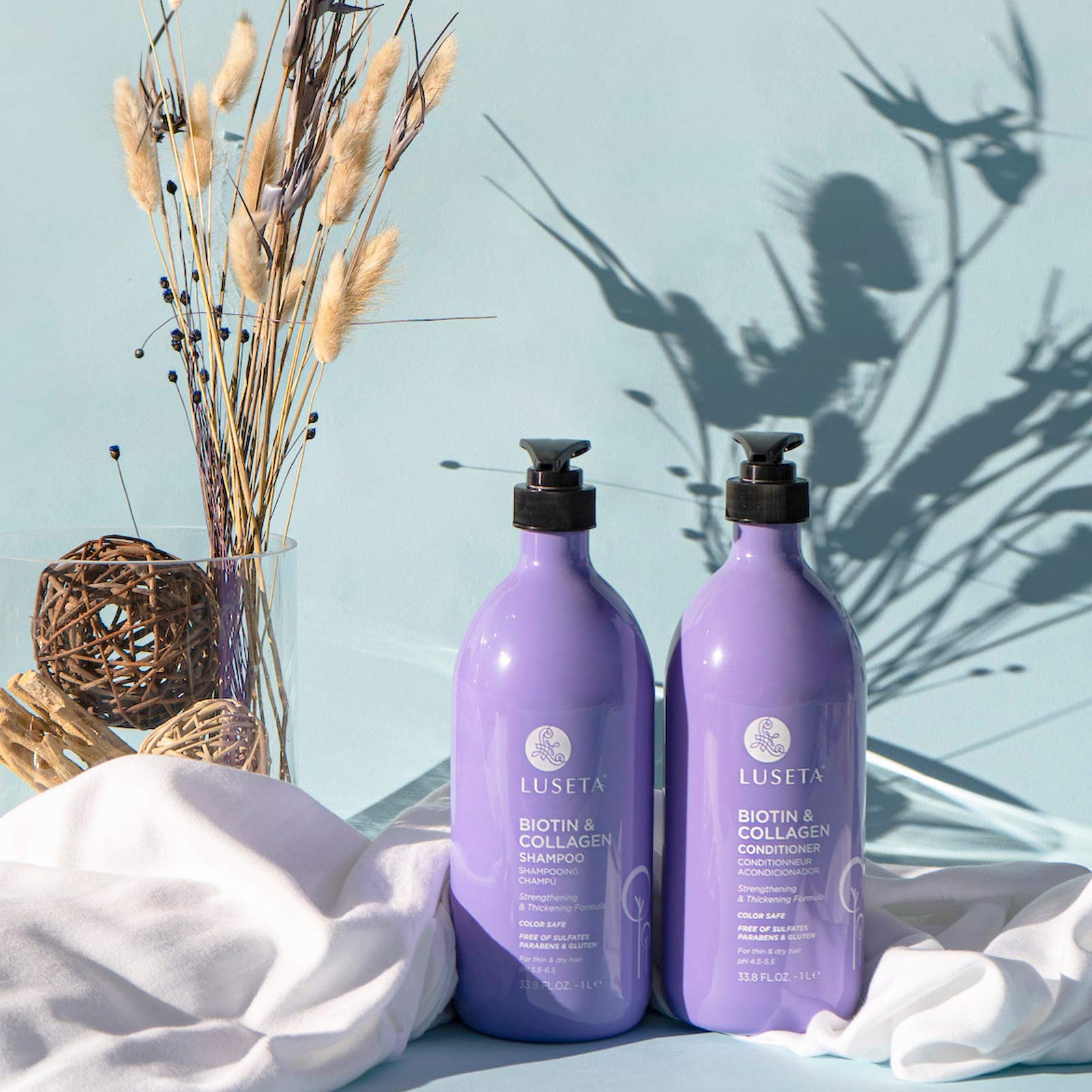L LUSETA aplicación diaria para cabello saludable y nutrido.
