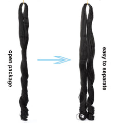 LMZIM Frances Curl extensión: textura suave para peinados de 24 pulgadas.