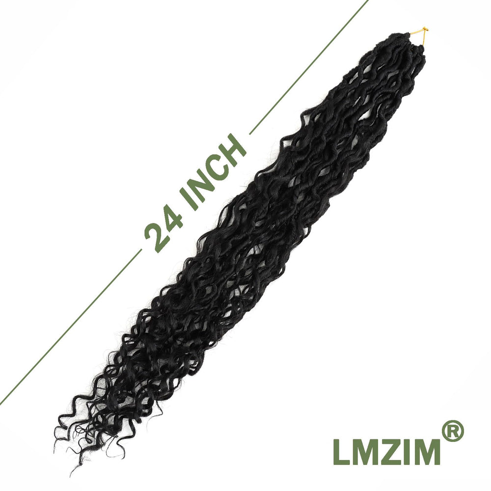 LMZIM Goddess Locs 24in look completo para estilos diarios.