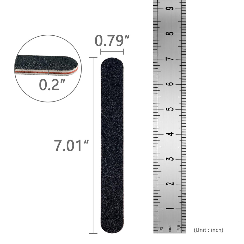 LNAUJS pack 40 limas negras para manicura en casa