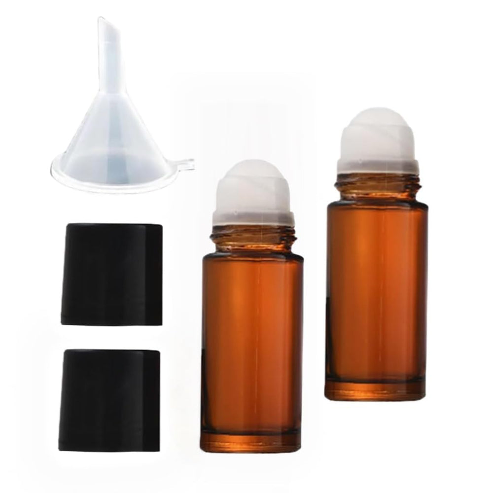 LNYMZD botella de vidrio de 30ml con rodillo para aceites esenciales