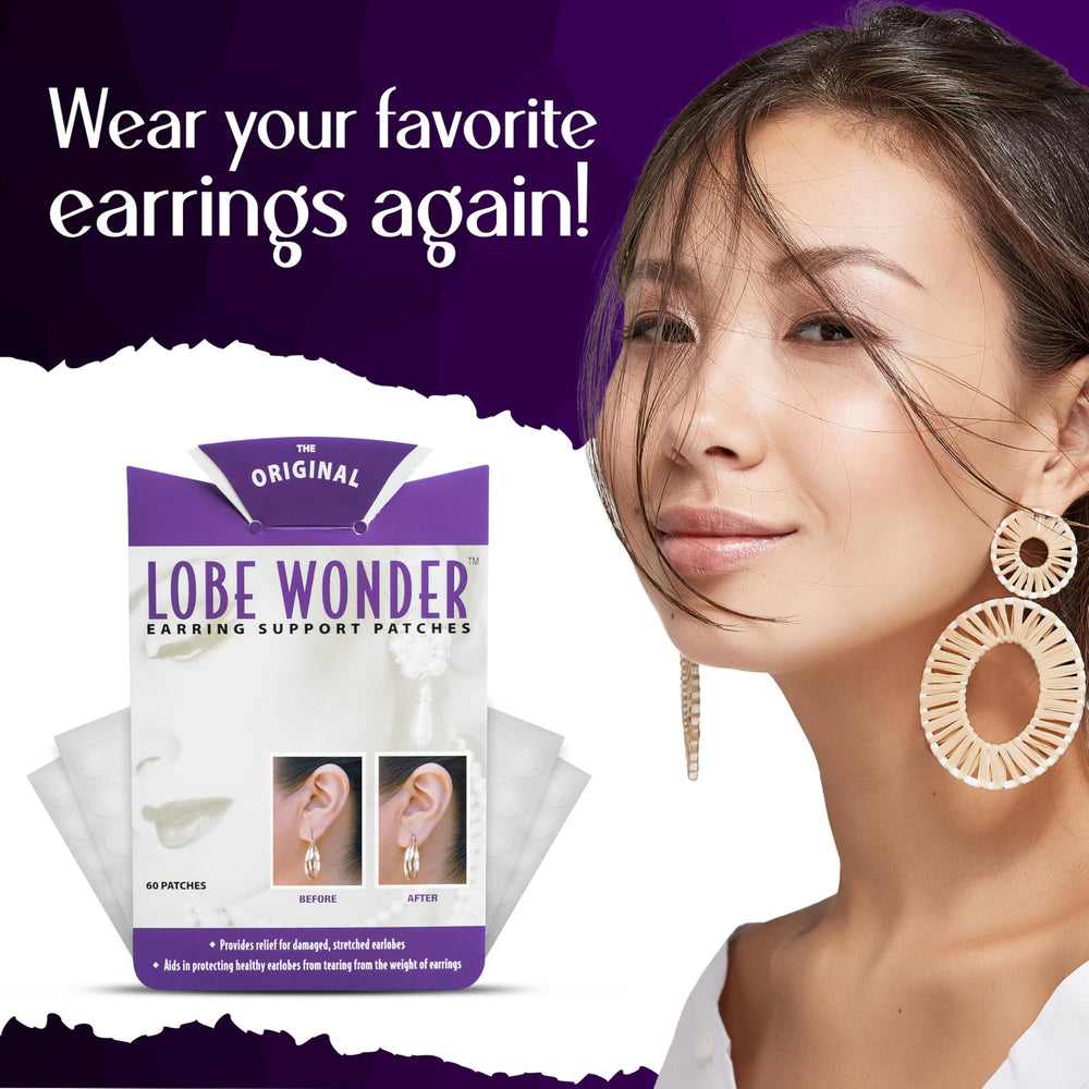 Lobe Wonder parche comodidad diaria, mejora la experiencia con aretes.