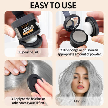 Lockmio Estilo rápido: fija el look cubriendo zonas claras.