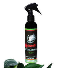 LOCLICIOUS Agua de rosas hidratante para locs, botella de 8oz para hidratación suave.