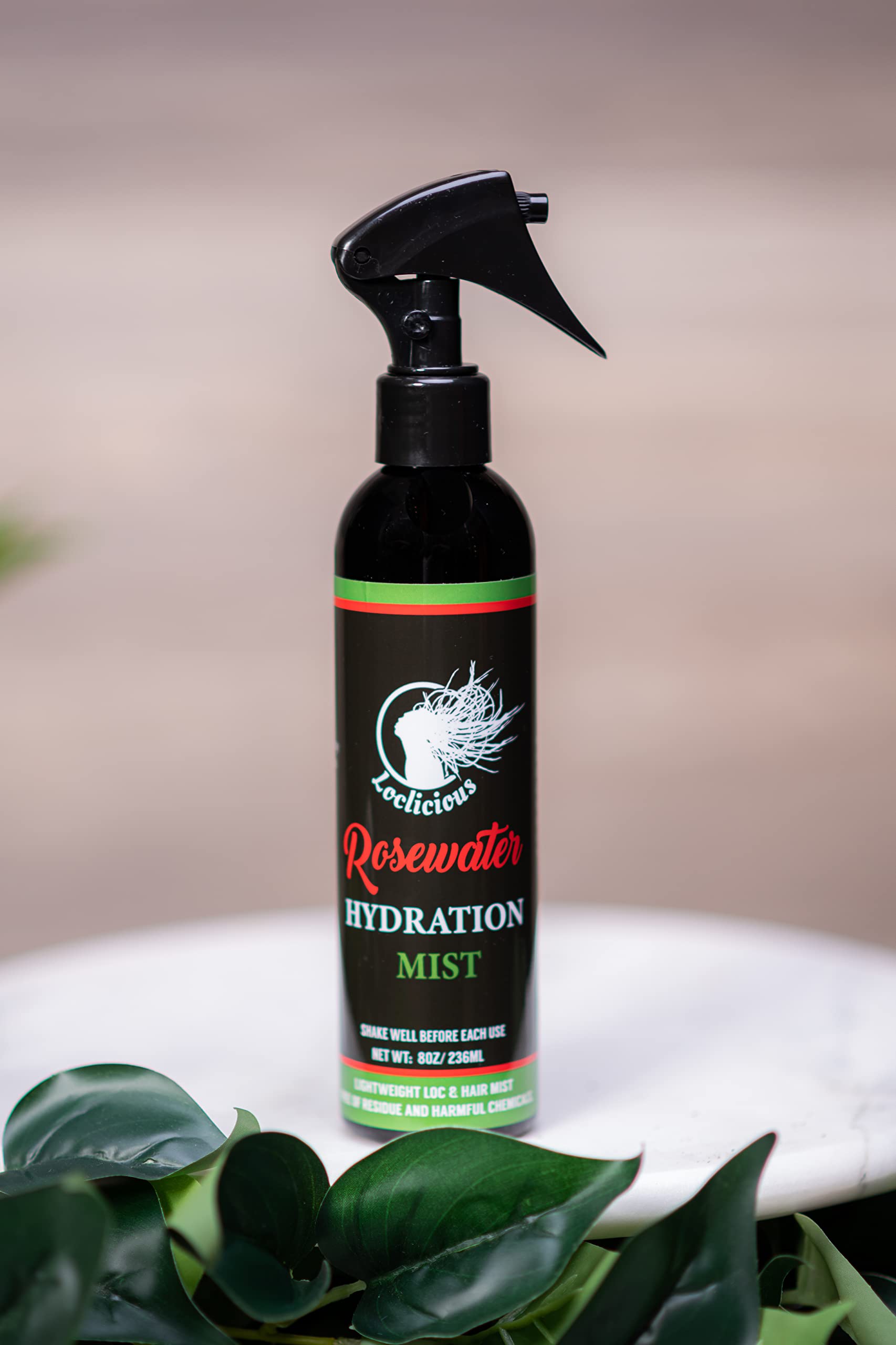 LOCLICIOUS Aloe y rosas: acondicionamiento para locs, spray nutritivo para cabello.