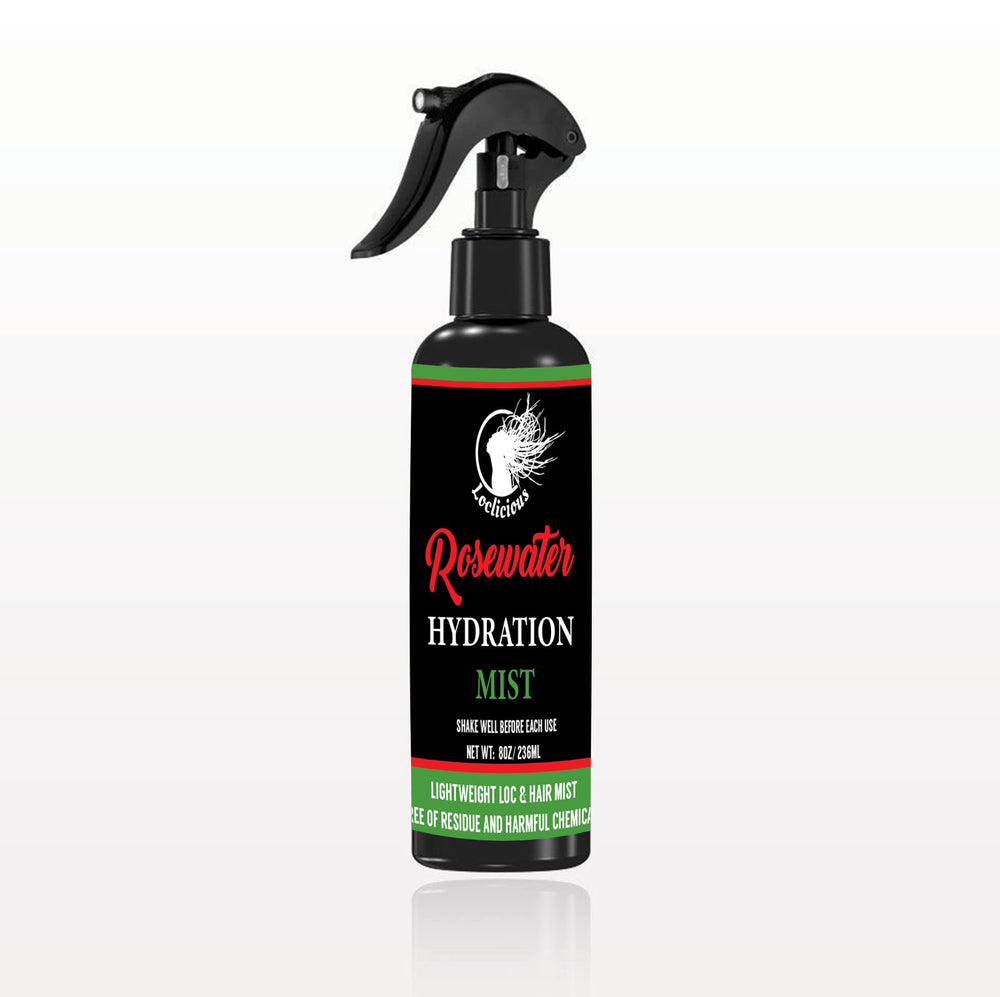 LOCLICIOUS Bruma de rosas para locs, spray ligero para revitalizar el cabello.