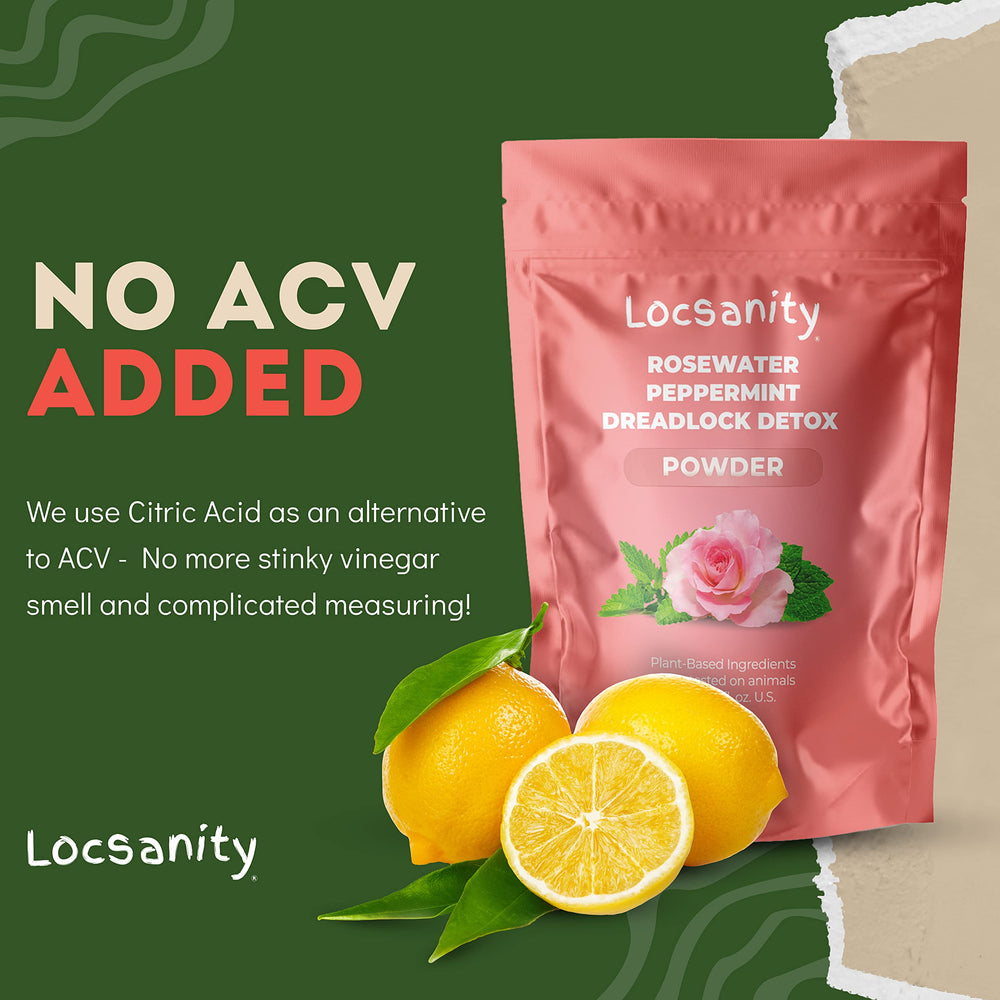 Locsanity envase de 8 onzas para detox, dosificación práctica.