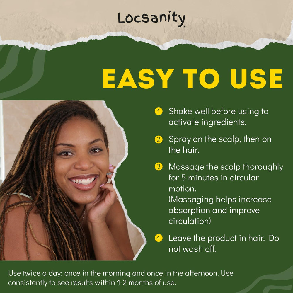 Locsanity Hibisco Verde Spray Cabello: muestra de viaje para cuidado diario.