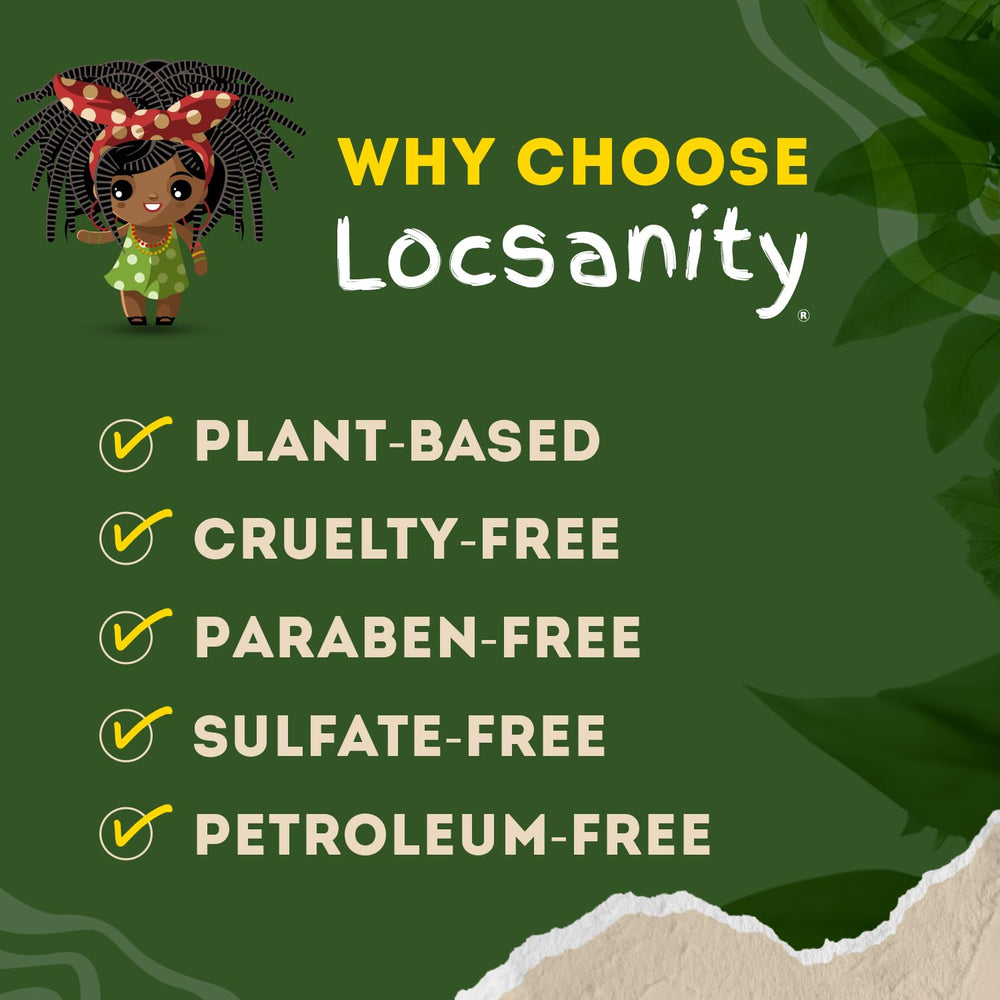 Locsanity Hibisco Verde Spray Cabello: uso diario para locs sanos y brillantes.