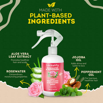 Locsanity: tamaño 4oz ideal para viaje y cuidado diario de locs.
