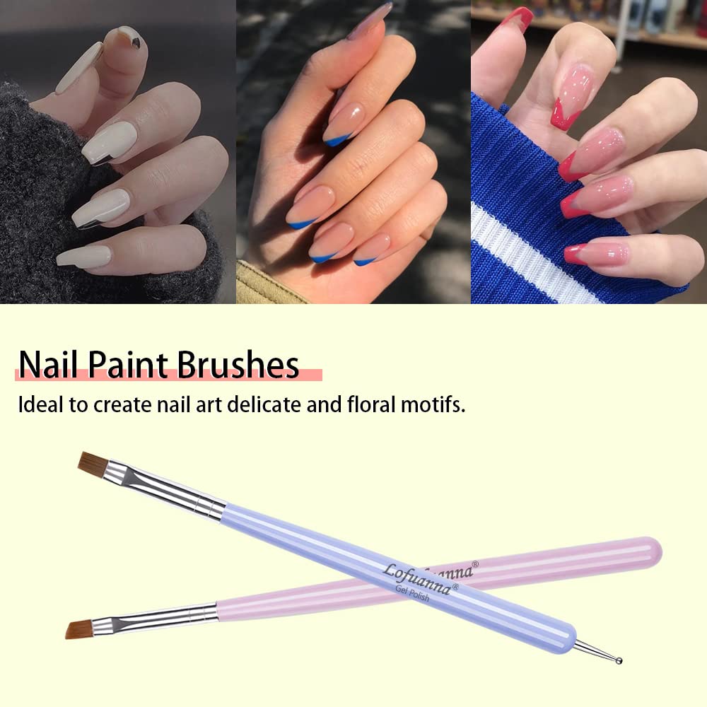 Lofuanna brocha de líneas para arte lineal en uñas