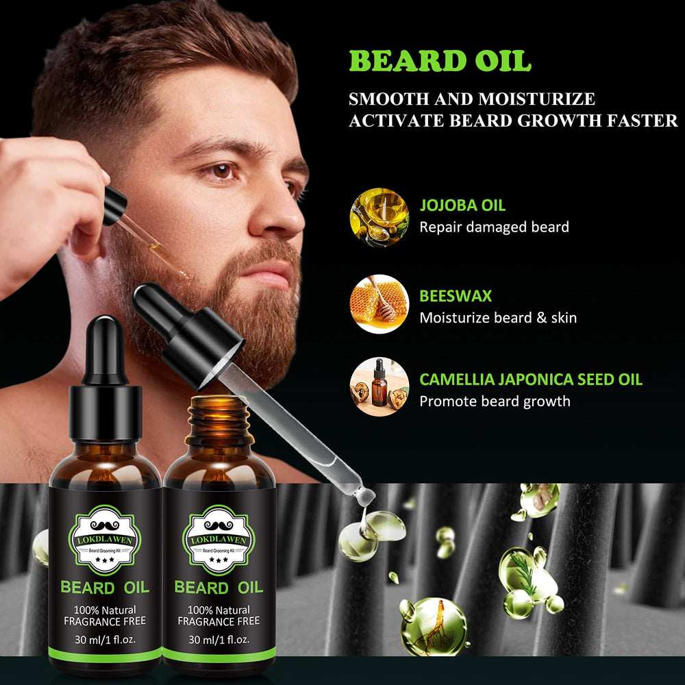 LOKDLAWEN bálsamo para barba, controla y da forma con brillo suave