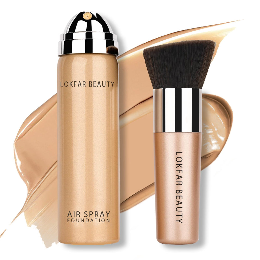 LOKFAR AirBrush fundación: niebla suave para acabado uniforme.