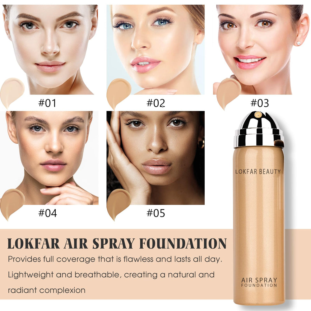 LOKFAR Foundation Brush enables precise blending for seamless airbrushed look
