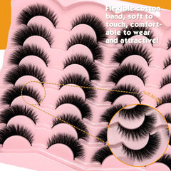 Pestañas loladook efecto 3D para volumen suave y glamuroso