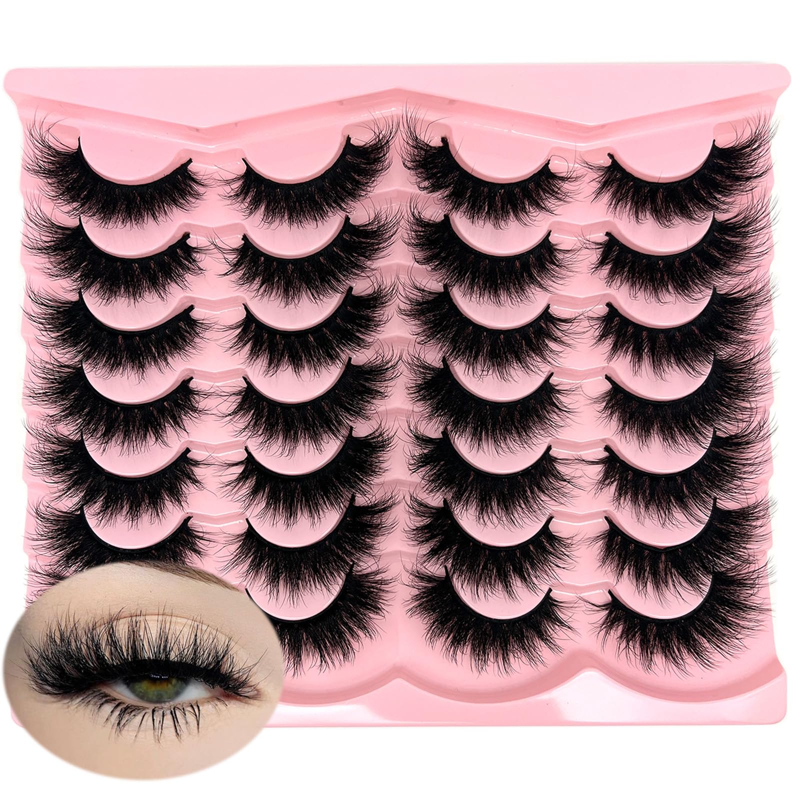 Pestañas loladook con efecto ojo de gato y rizo en D para un look alargado.
