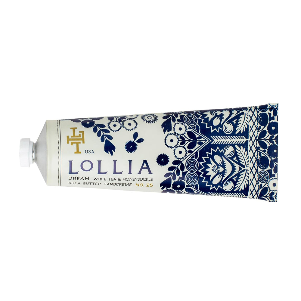 LOLLIA crema de manos fragancia tilo y té blanco para piel fresca
