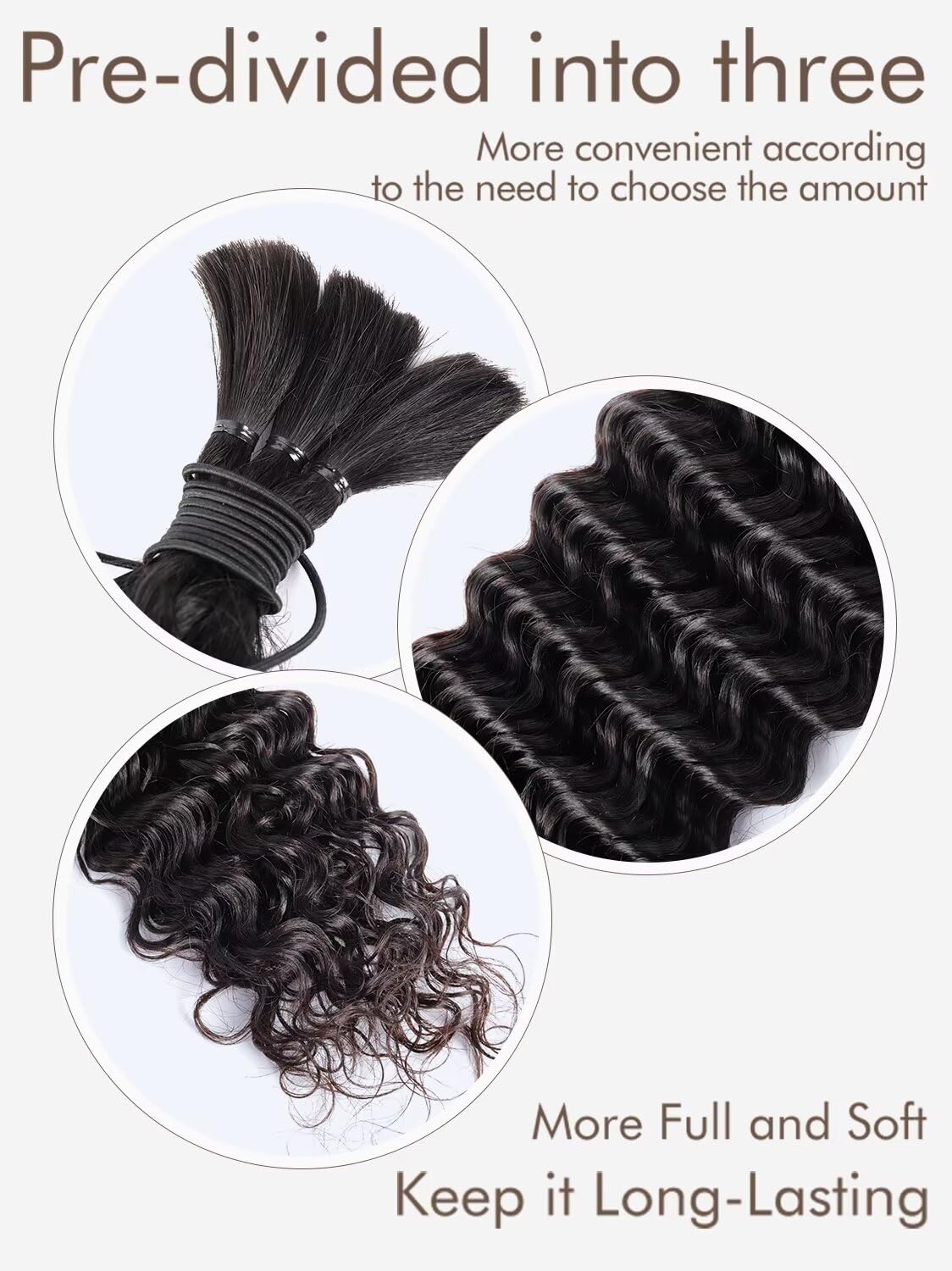 LOLLY HAIR uso versátil para trenzas boho sin nudo.