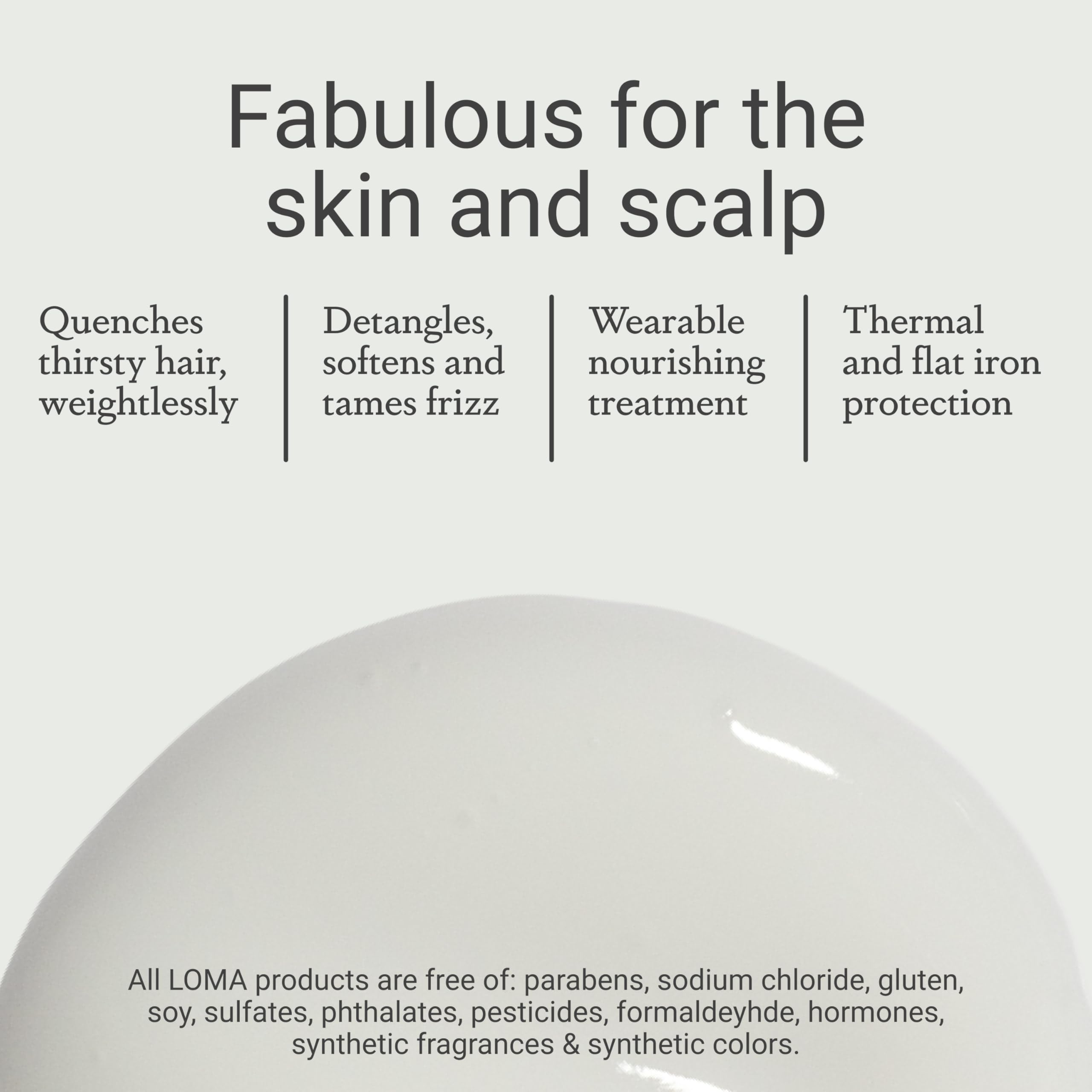LOMA Calming Crème: aroma de albaricoque y mango para una experiencia sensorial.