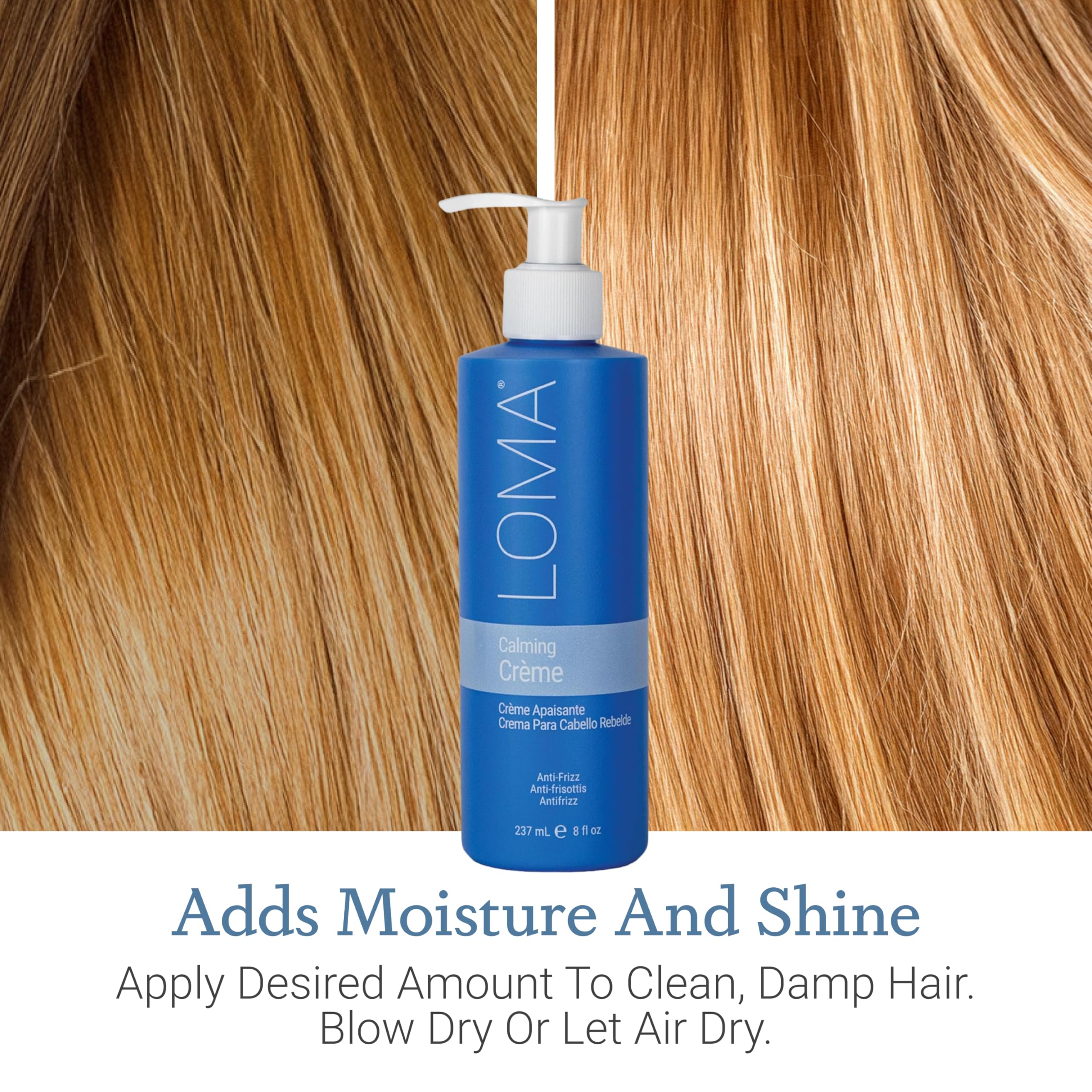 LOMA Calming Crème: tratamiento nutritivo sin peso, ideal para cabello fino.
