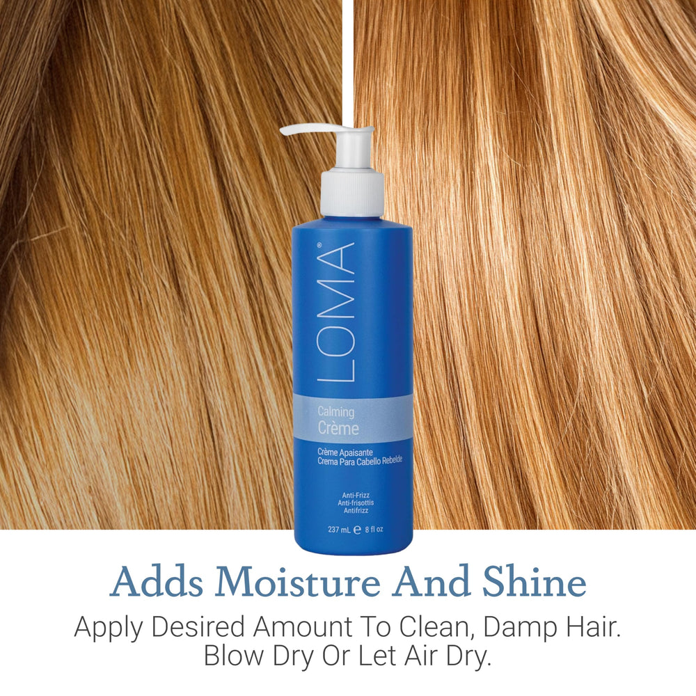 LOMA Calming Crème: tratamiento nutritivo sin peso, ideal para cabello fino.