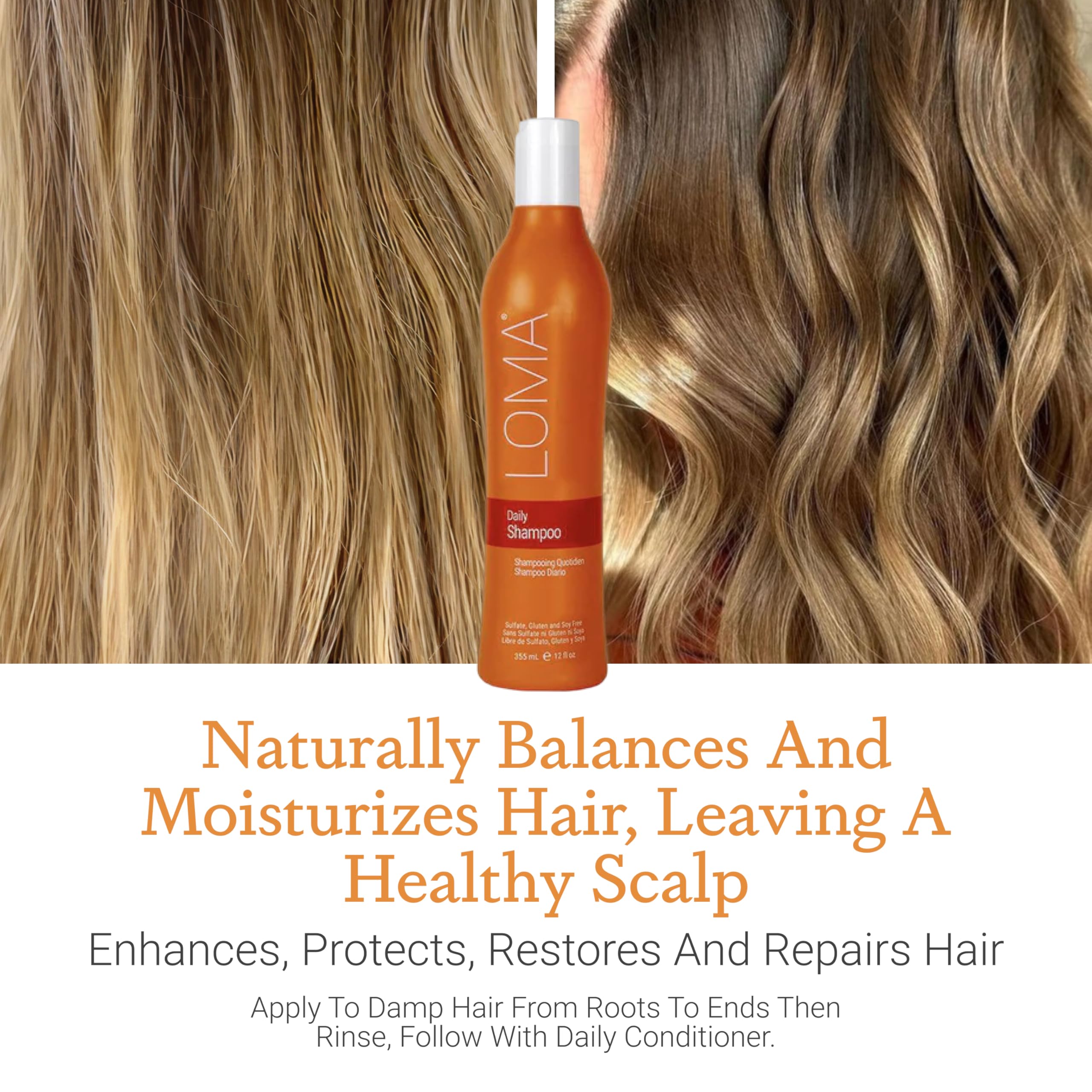 LOMA champú sin gluten, opción natural para cabello sensible