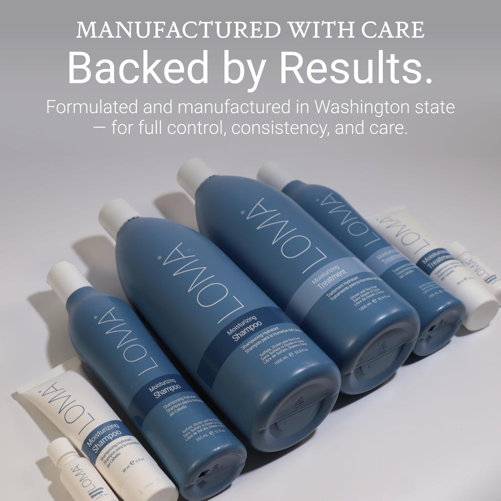 LOMA Shampoing Hydratant – badge Made in USA sur l'emballage.