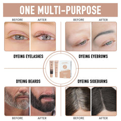 Contenido del kit Lomansa para tinte de pestañas y cejas