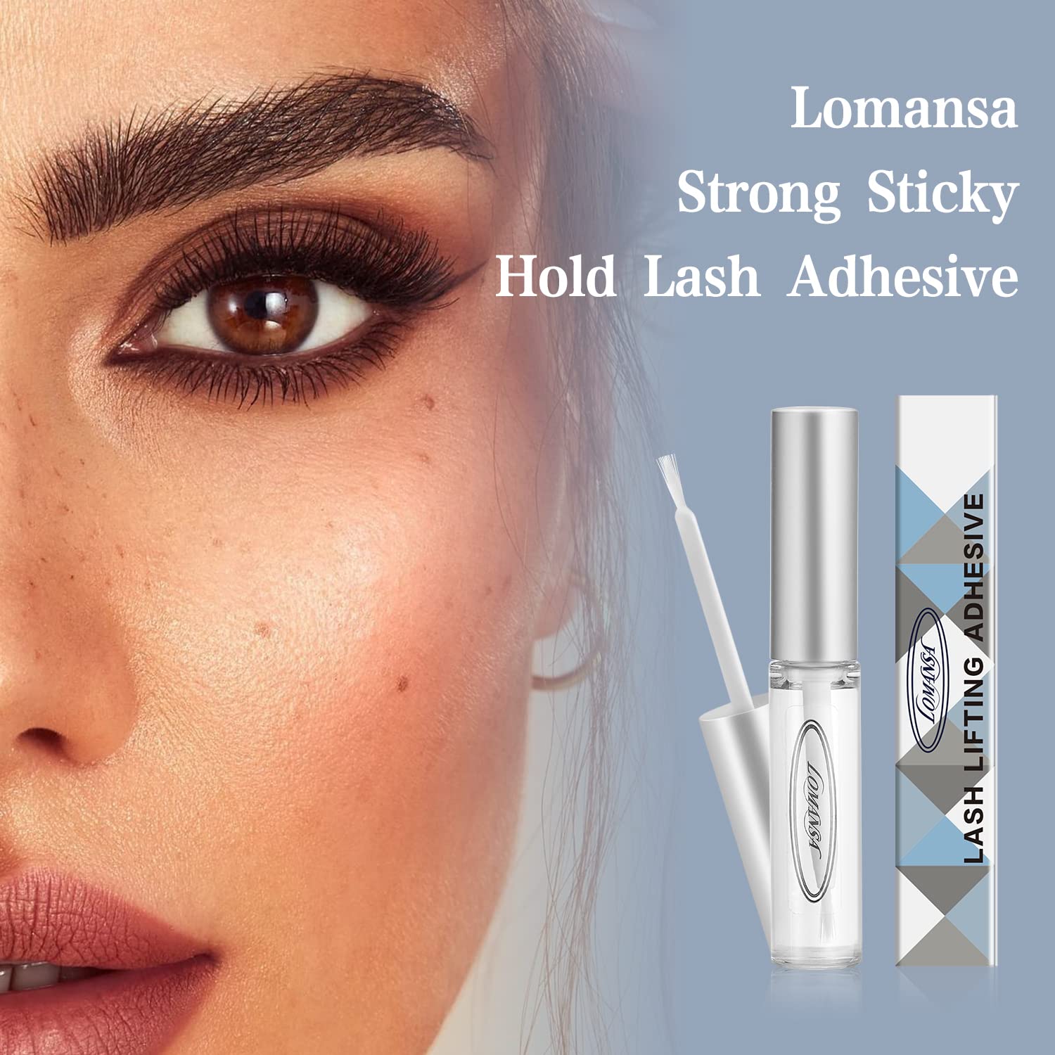 Lomansa Lash Lift pegamento-compatibles-con-juegos-de-rulos funciona con juegos de rulos estándar.