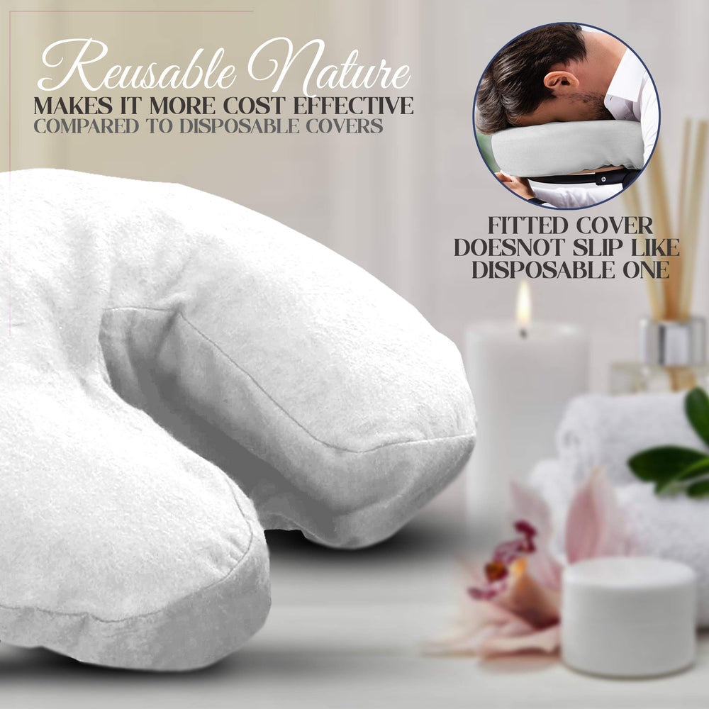 Empaque de 10 piezas: fundas London Linens para reposacabezas, lavado sencillo, blanco.