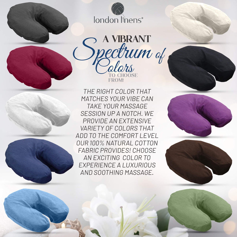 Espesor extra 165gsm: funda de cabeza London Linens, durabilidad para uso intensivo, blanco.