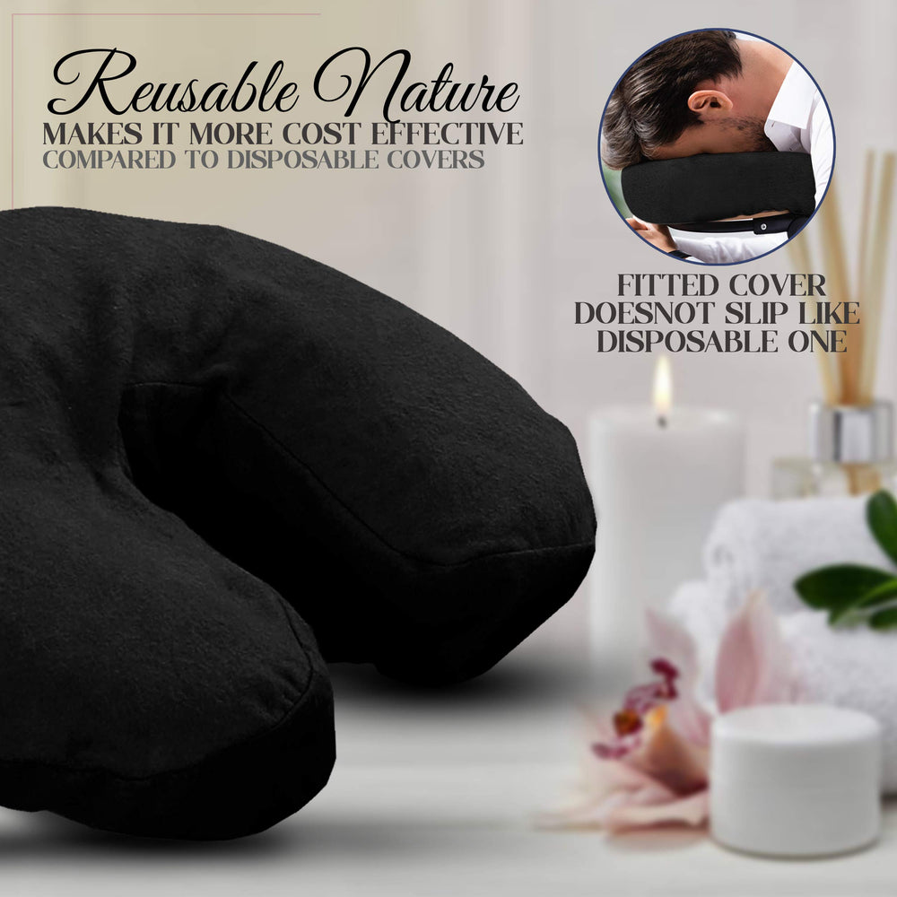London Linens tacto suave negro; ideal para coberturas de cabezal.