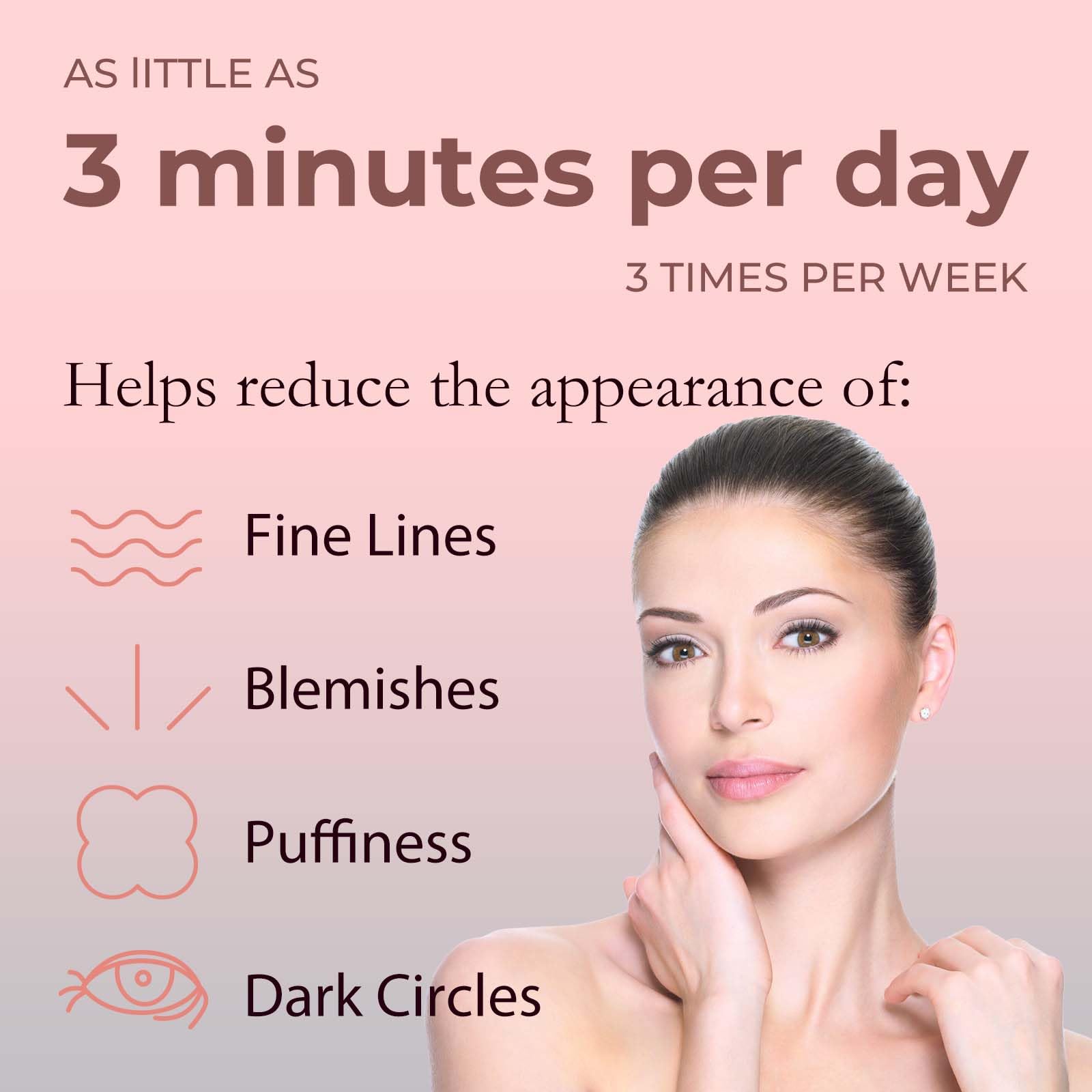 Luces de diodos emisores Londxin para cuidado facial suave.