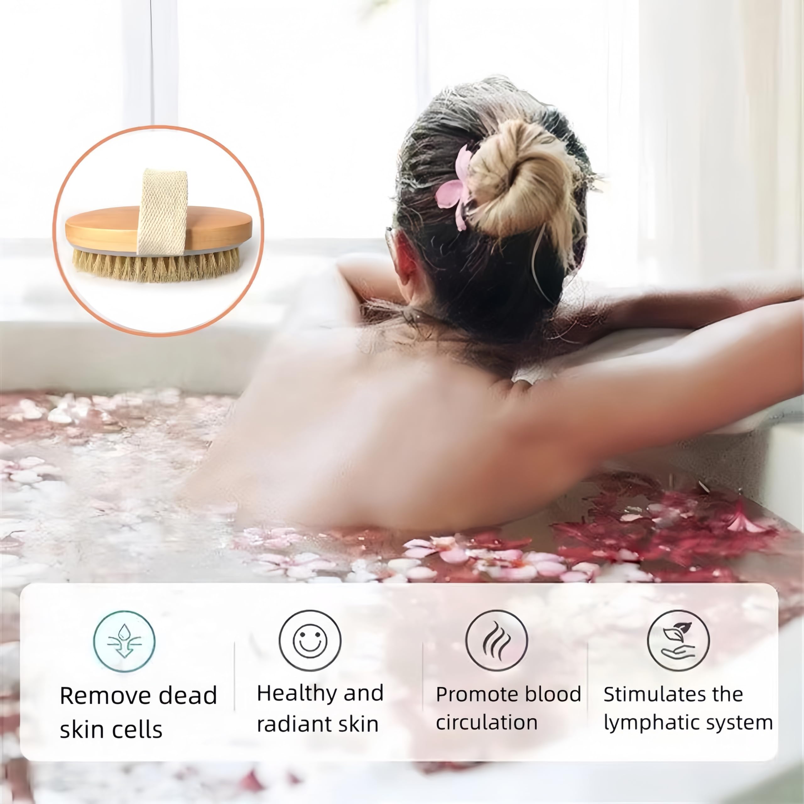 Longco diseño ergonómico para la mano facilita el uso en ducha