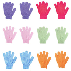 Longco guantes exfoliantes para ducha: limpieza profunda para piel suave y renovada