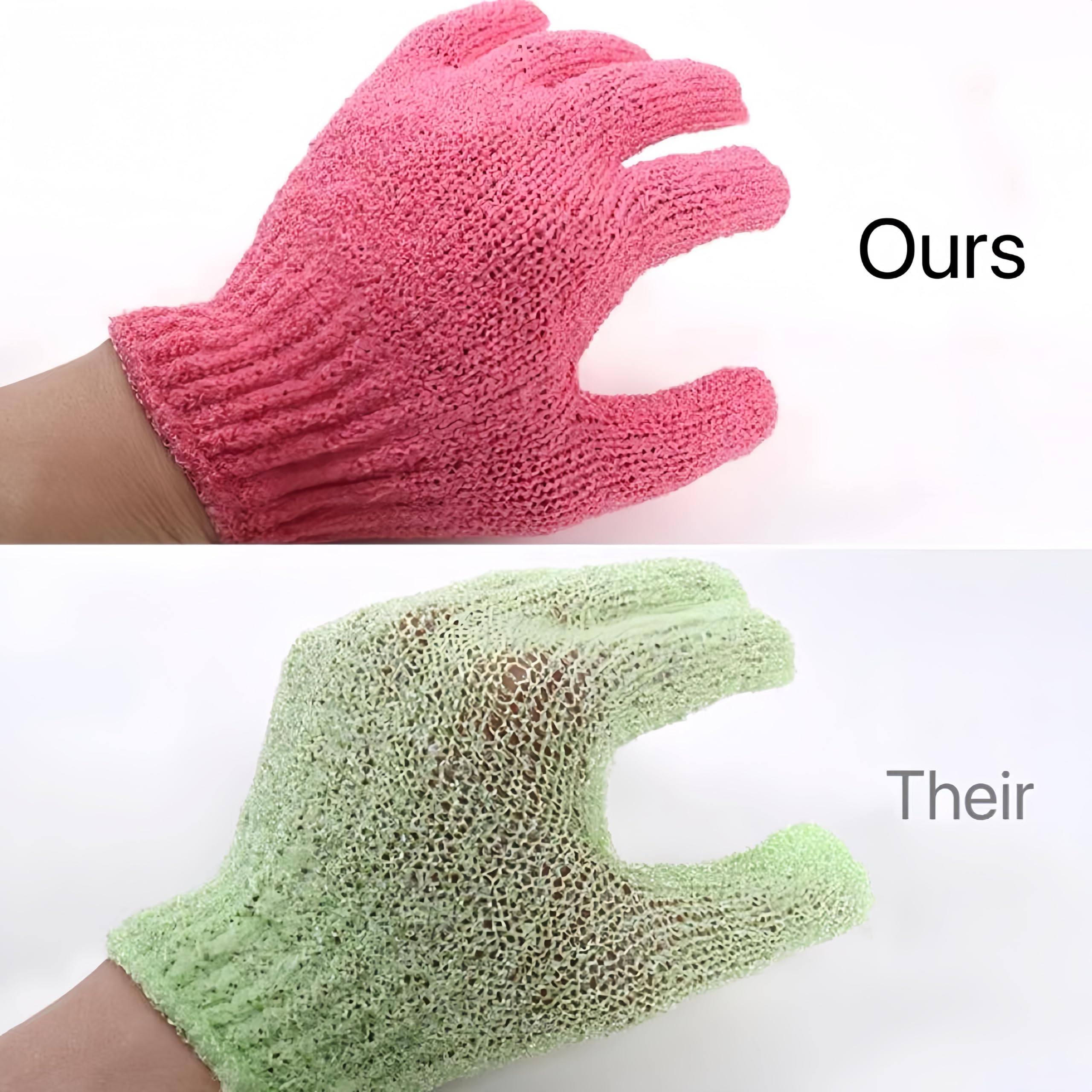Longco guantes exfoliantes para ducha: experiencia de spa en casa