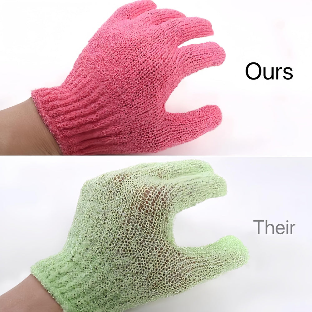 Longco guantes exfoliantes para ducha: experiencia de spa en casa