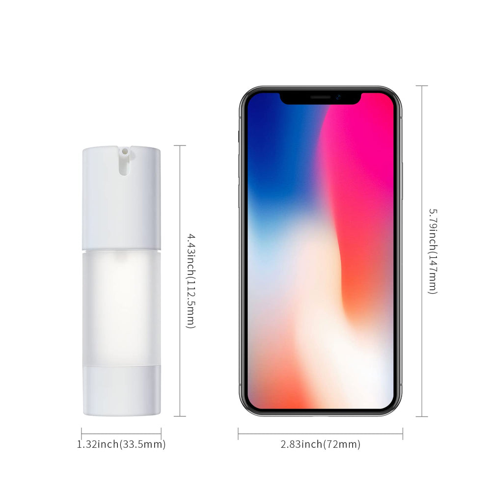 Longway pack de 6 botellas sin aire para viaje