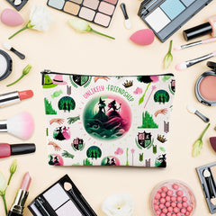LONGXIN bolso maquillaje impresión doble, diseño colorido, perfecto para regalo.