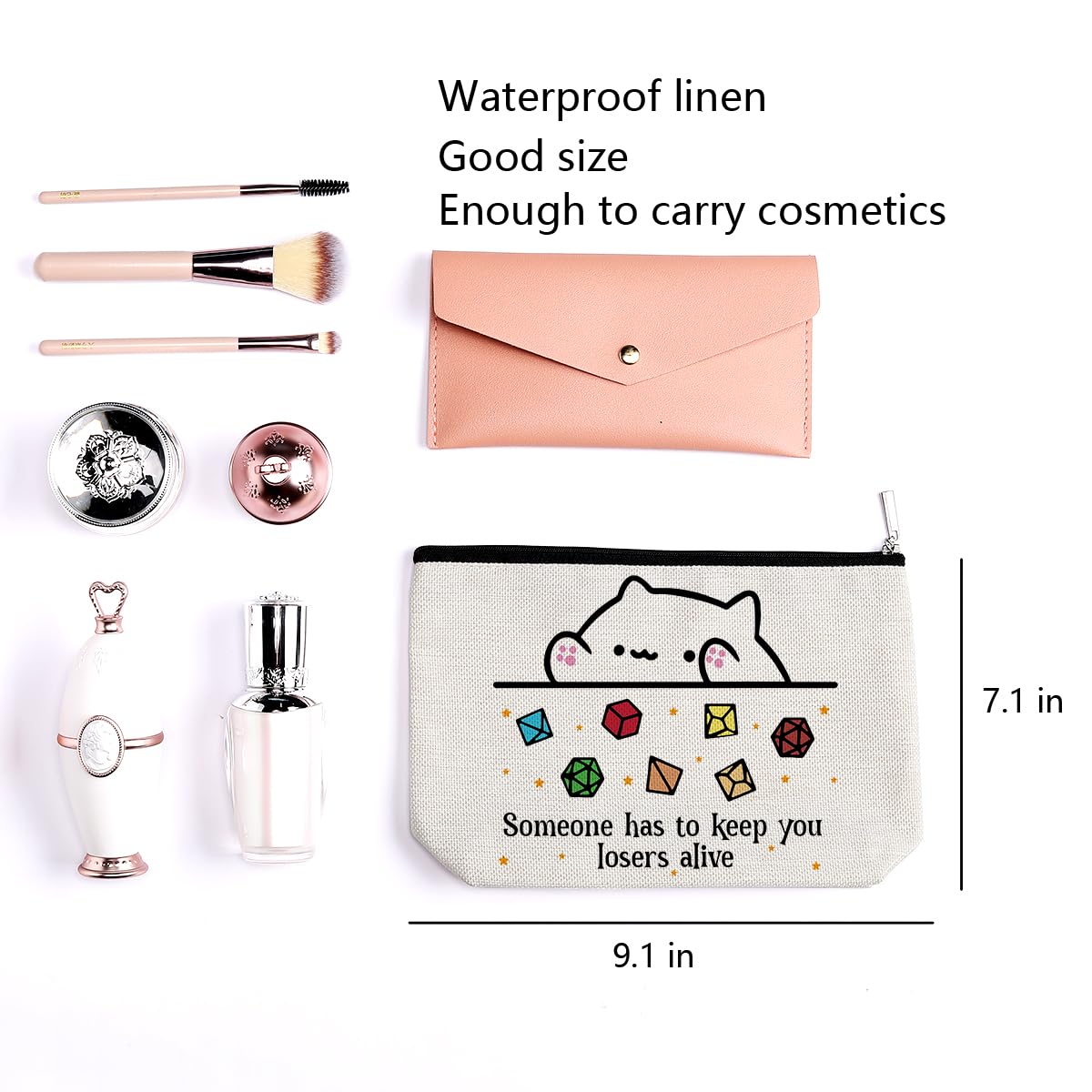 LONGXIN bolso DnD dados, perfecto para ordenar cosméticos y accesorios.
