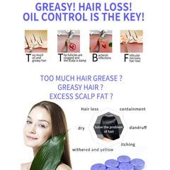 Barra de champú Loobexery para cabello gris lavanda nutre desde la raíz.