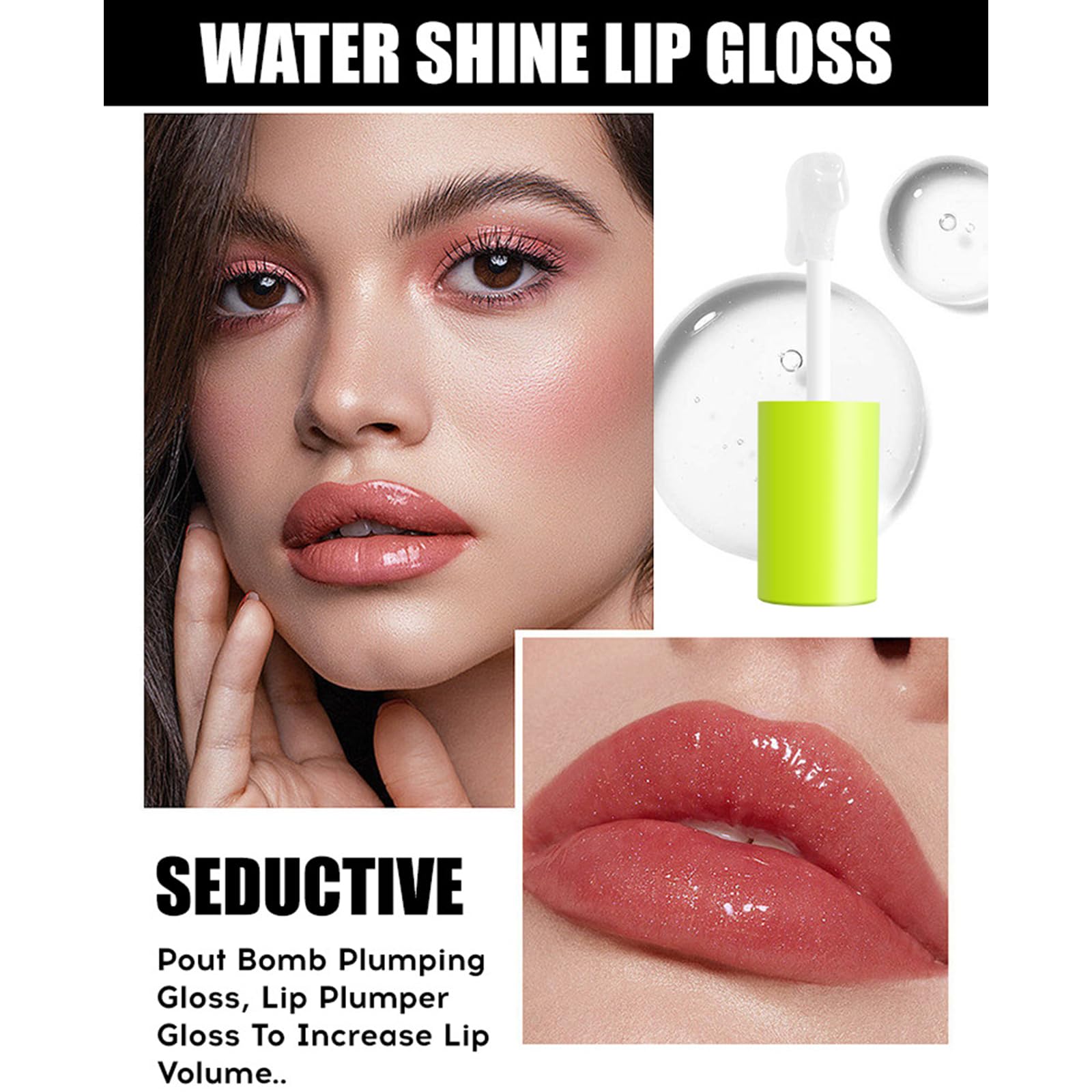 Loobexery brillo labial transparente para look diario ligero