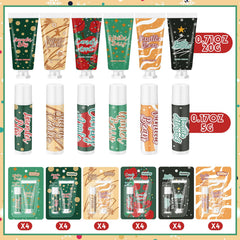 Loopeer bálsamo labial navidad, compacto y humectante para labios secos