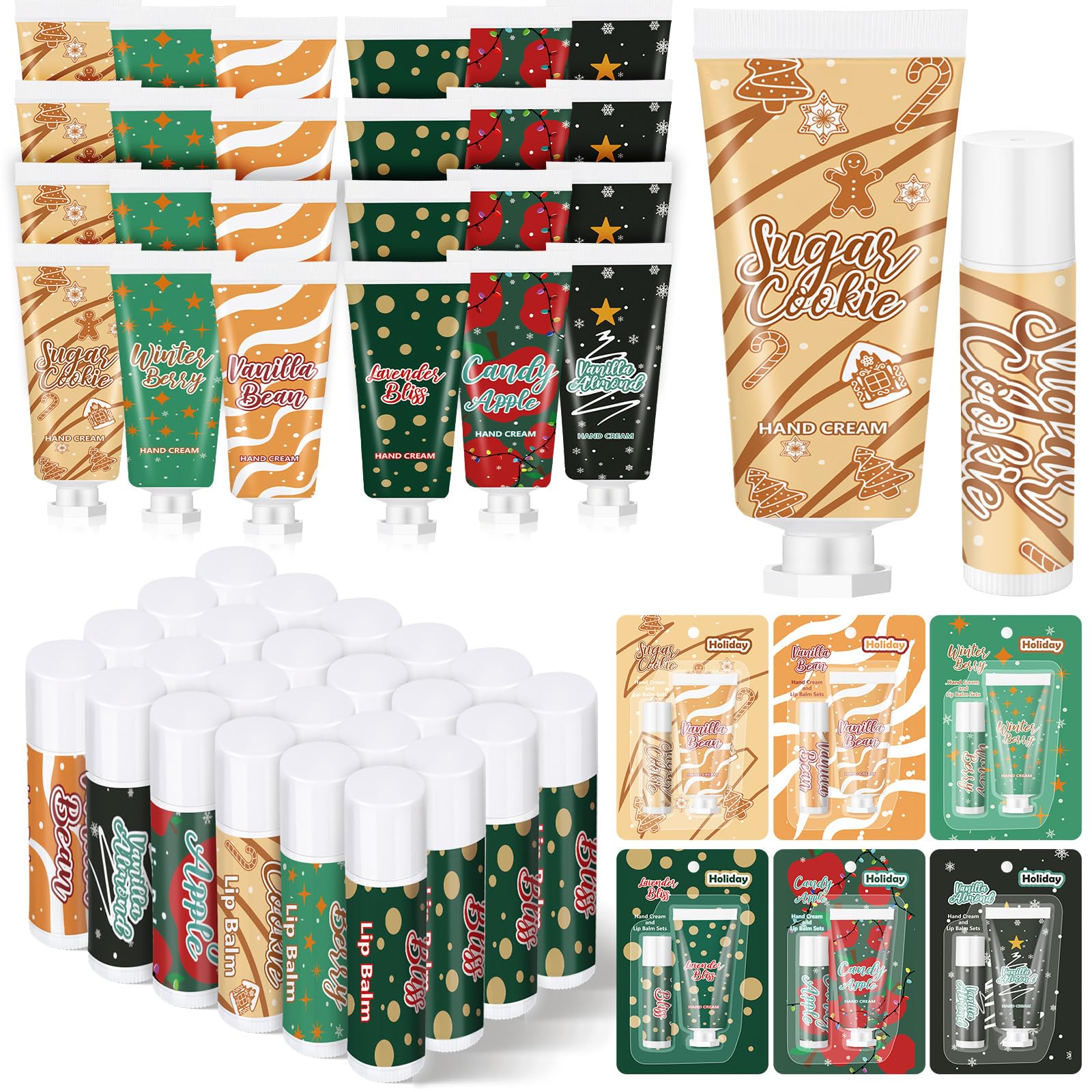 Loopeer crema de manos navidad, tamaño portátil para viaje y retoques diarios
