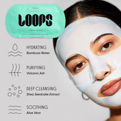 LOOPS CLEAN SLATE aplicación fácil en rostros de todo tipo para uso rápido.