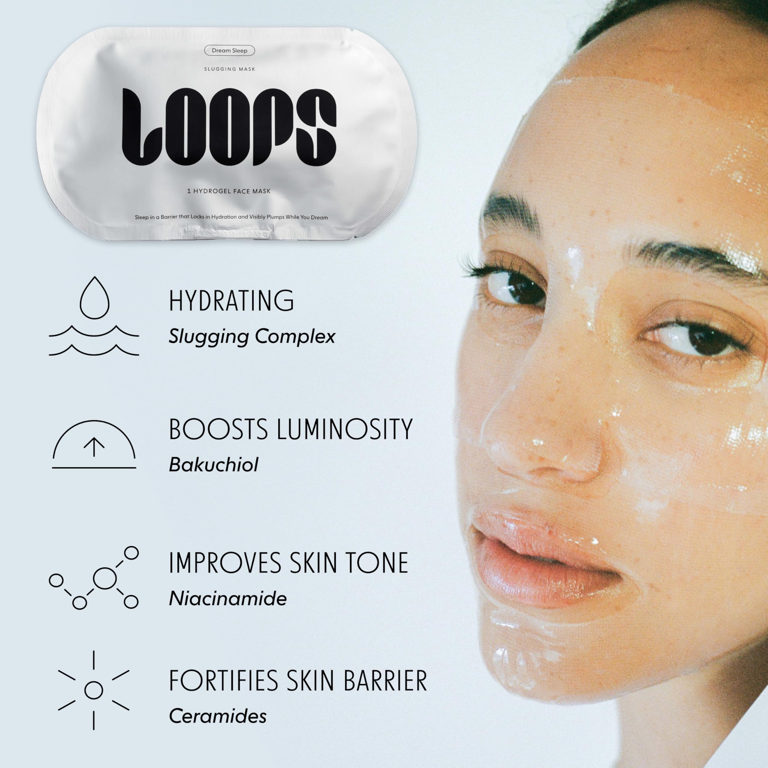 LOOPS Dream Sleep: textura hidrogel que aporta sensación refrescante durante la aplicación