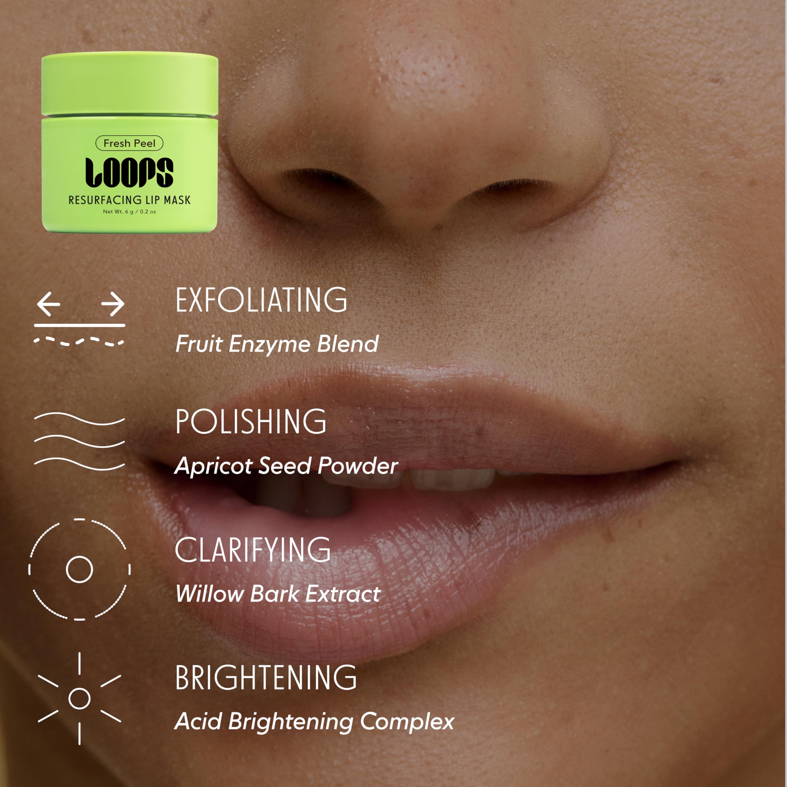LOOPS Luxe Lips Trio textura y ingredientes clave para cuidado diario